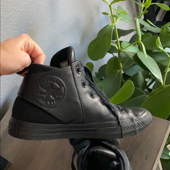 leather chuck taylor high tops